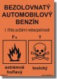 Tabulka benz�n - obal chemick� l�tky